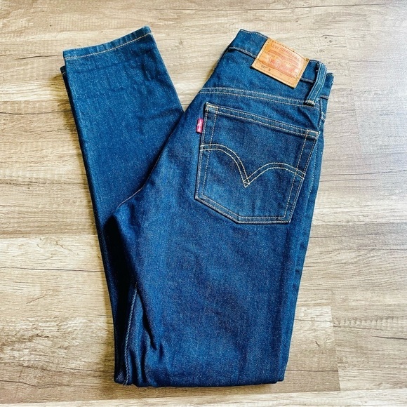 Levi’s 501 Button Fly Straight Leg Jeans 24x28 Big E - Picture 9 of 11